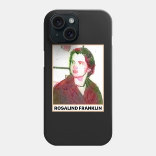 Rosalind Franklin Women in Science STEM Rose Watercolor Painting Phone Case