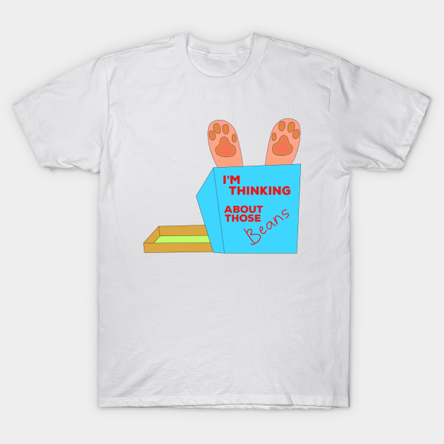 I M Thinking About Those Beans Cute Cat Inside Box Paw T Shirt Teepublic