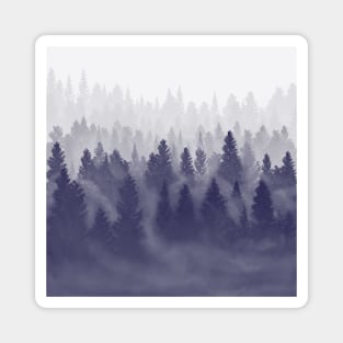 Purple Fog Wanderlust Magnet