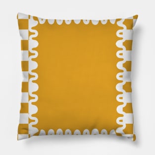 90s Checkerboard - Yellow 1 Pillow