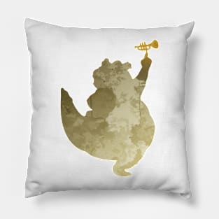 Crocodile Inspired SIlhouette Pillow