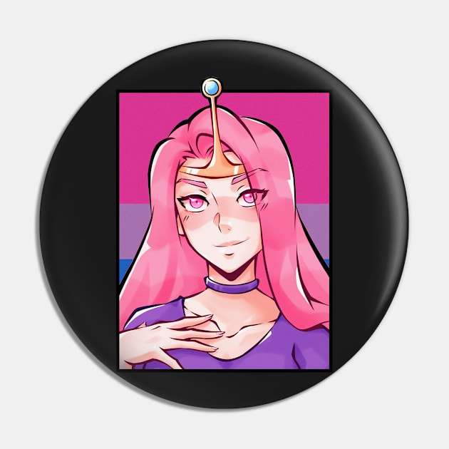 Bonnibel Bubblegum Bisexual Flag Pin by HeyMrDeath