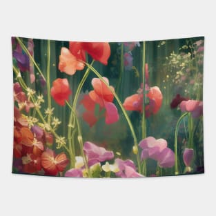 Sweet Peas Tapestry