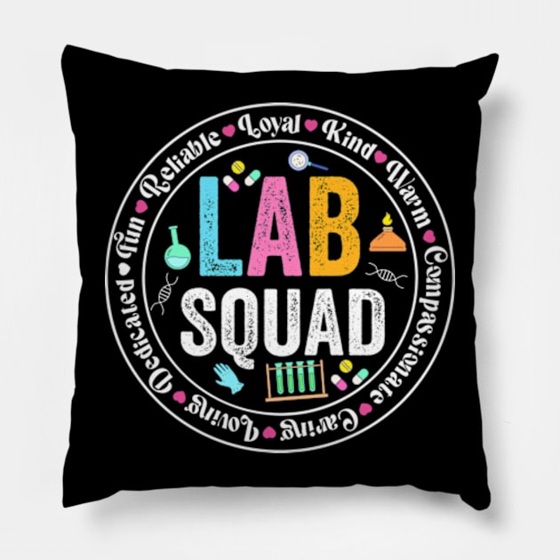 Pink Lab Week 2024, Medical Lab Science, Microbiology, Lab Tech, Med Tech, Lab Scientist Pillow by artbyGreen