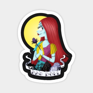 Nightmare Before Christmas Sally Rag Doll Magnet