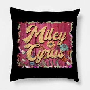 Classic Cyrus Personalized Flowers Proud Name Pillow