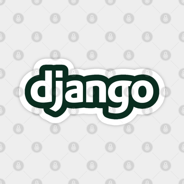 Django Programming Logo Magnet by zadaID