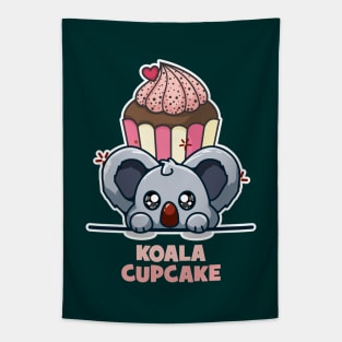 Cute koala cupcake Tapestry