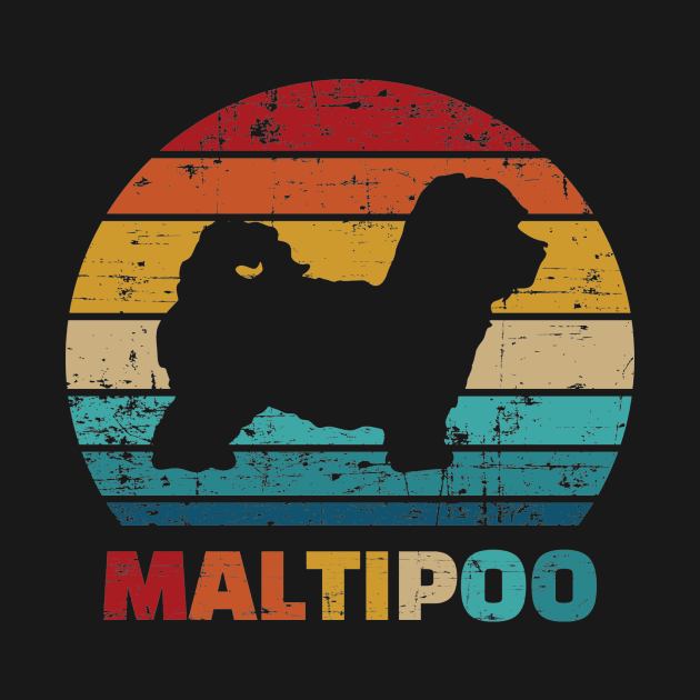 Maltipoo vintage retro by Designzz