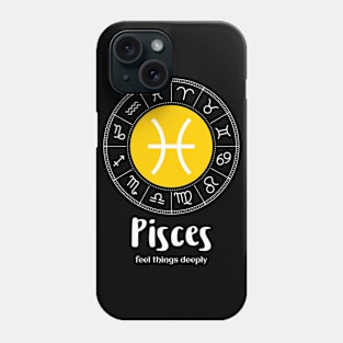 Pisces zodiac sign feel things deeply Phone Case