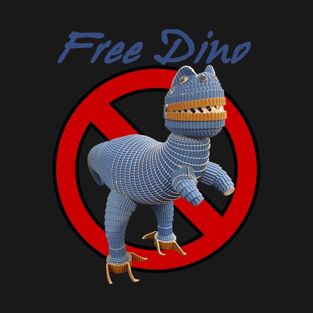 Free Dino by Crazy_Paper_Fashion