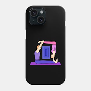 Funny acroyoga rectangle shape Phone Case