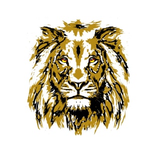 Cool Lion Head - Realistic Lion Eyes T-Shirt