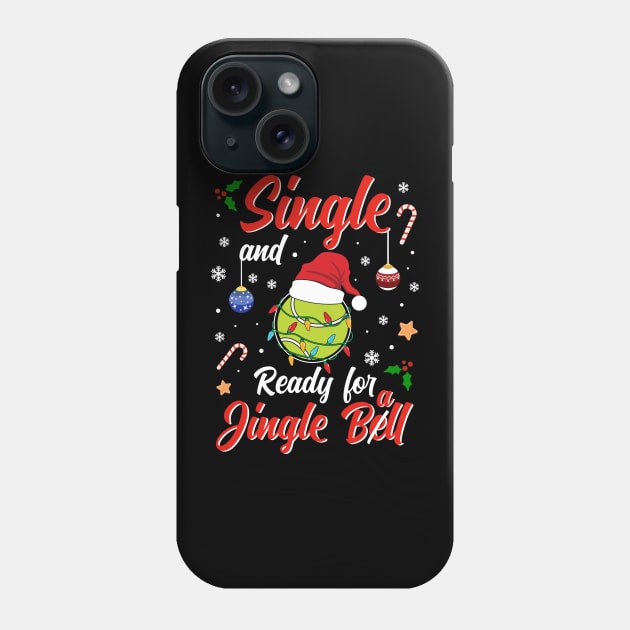 Funny Tennis Player Costume Single and ready for Jingle Bell Phone Case by jodotodesign