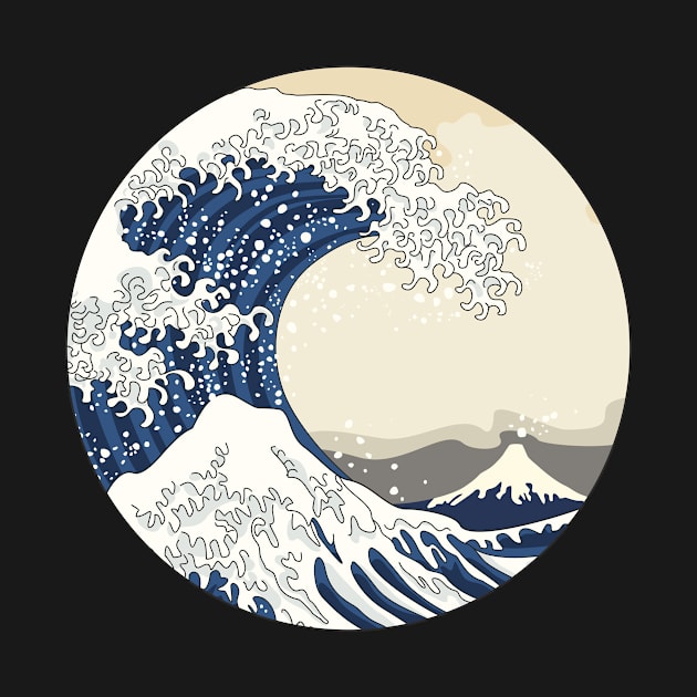 Vintage Great Wave by XOOXOO