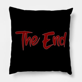 The End text in Red Pillow