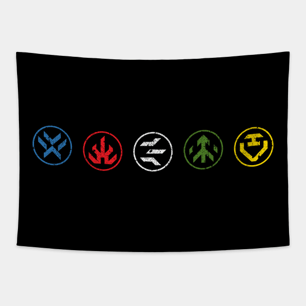 Paladin Symbols Tapestry by huckblade