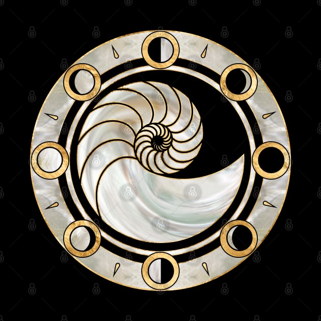 Nautilus Shell - Phases of the moon by Nartissima