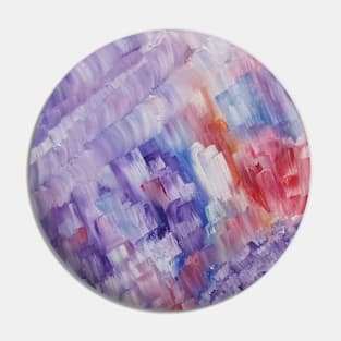 Crystal City Unique Colorful Abstract Art Pin