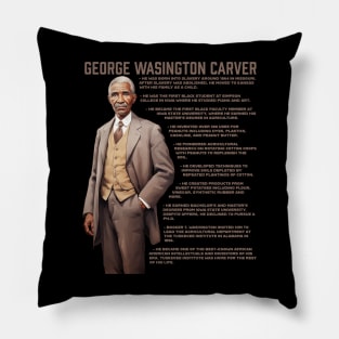 George Washington Carver Facts Pillow