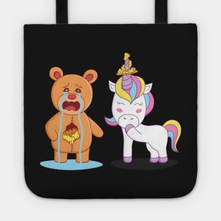 Teddy and Unicorn Tote