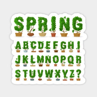 Spring Alphabet Magnet