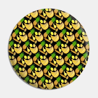 Yellow Foods Pattern Pin