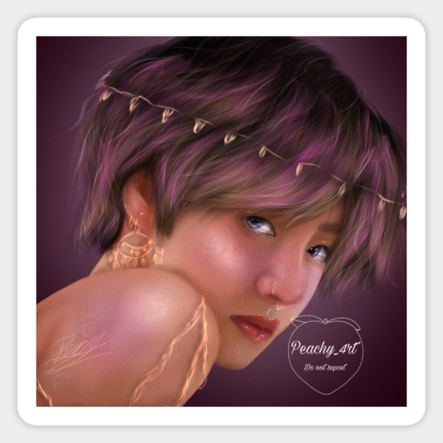 Purple Taehyung - Bts - Sticker | TeePublic Purple Taehyung - Bts - Sticker | TeePublic