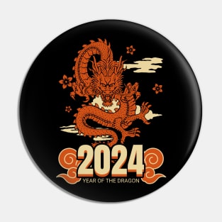 2024 chinease new year, year of the dragon Pin