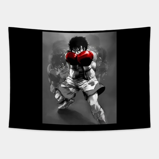 Hajime No Ippo Motivational Poster Tapestry by Fit-Flex