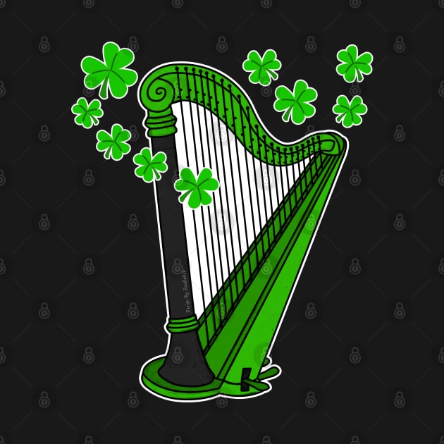 St Patrick's Day Harp Teacher Harpist Irish Musician by doodlerob