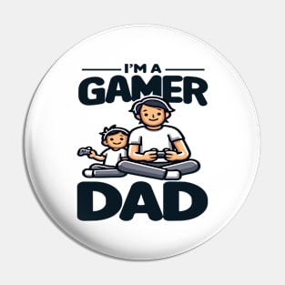 Gamer Dad and Son Duo: Father's Day Special Pin