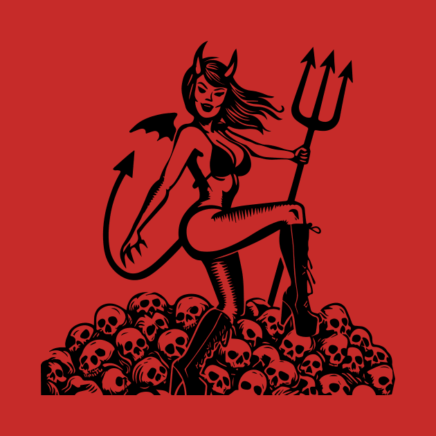 Retro Devil Girl by n23tees