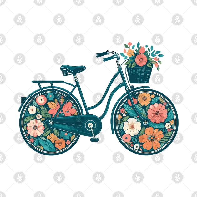 Retro Vintage Bike by Siha Arts