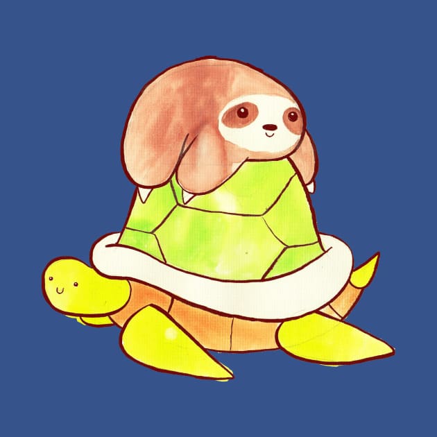 Little Sloth and Big Turtle by saradaboru