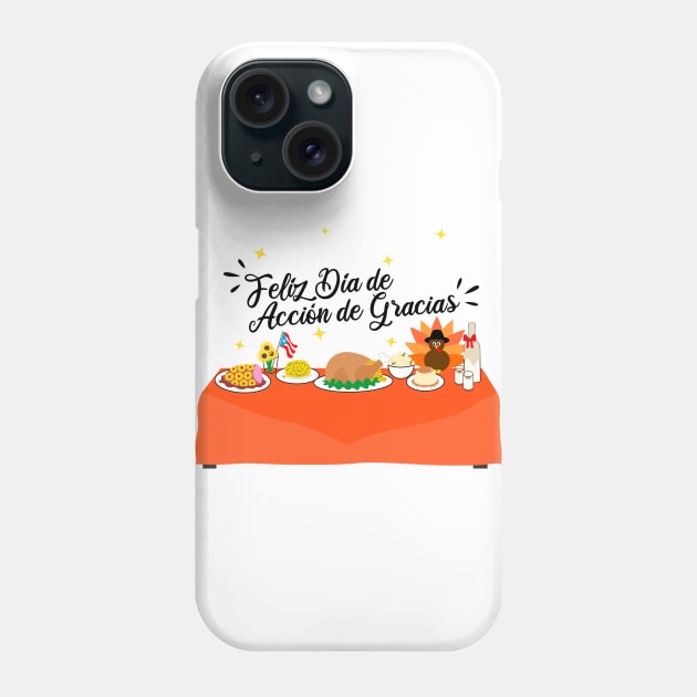 Puerto Rico Thanksgiving Food Mofongo Turkey Coquito Flan Pineapple Ham Rice Potatoes Phone Case by bydarling