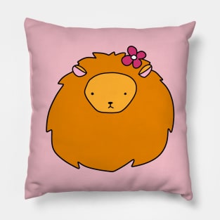 Flower Lion Face Pillow