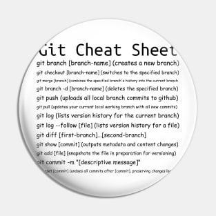 Git Cheat Sheet Pin