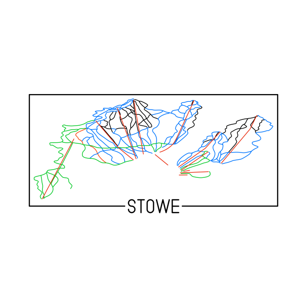 Stowe Trail Rating Map by ChasingGnarnia