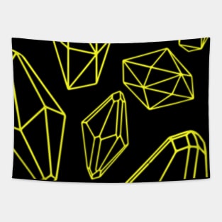 Crystal Gemstone Pattern - Yellow Tapestry