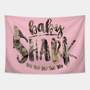 Baby Shark Doo Doo Doo Doo Doo (Camo) Tapestry