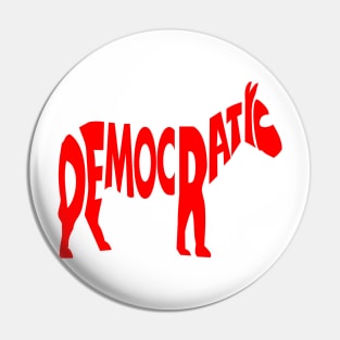 Democratic Party Logo Pin