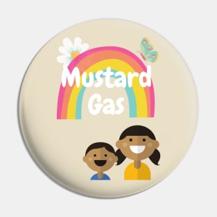 Mustard Gas Cute Kids Pin