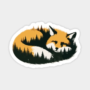 Sleeping fox Magnet