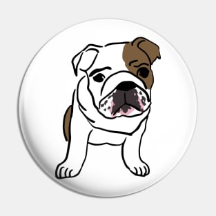 English Bulldog Puppy Pin