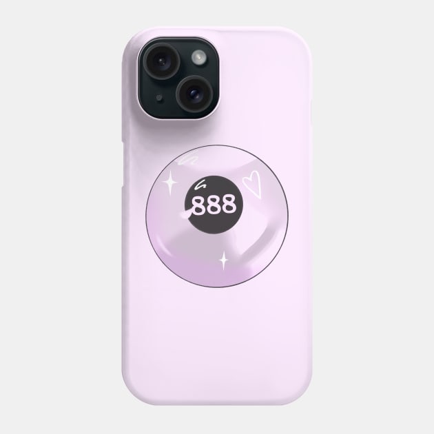 888 Angel Number Pool Ball Phone Case by novembersgirl