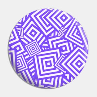 Funky Purple Tilted Squares Neo Geo Pattern Pin