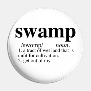 Swamp Dictionary Funny Ogre Pin