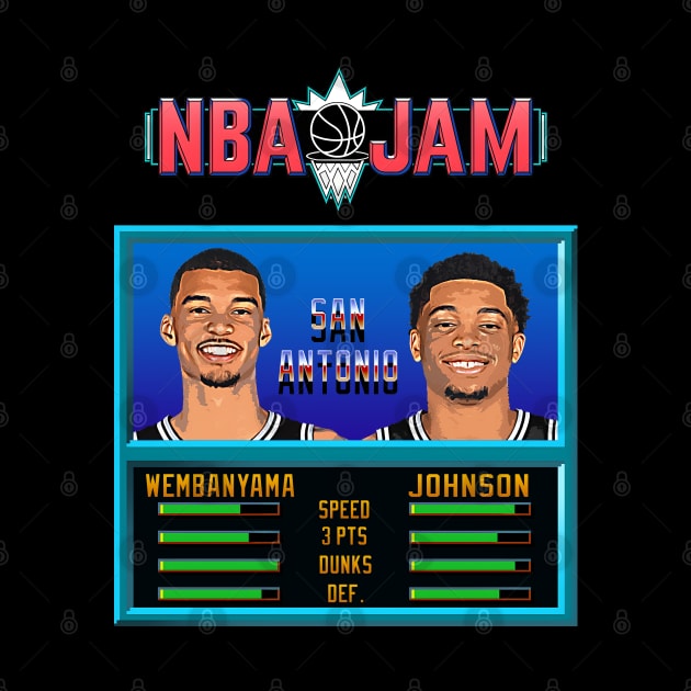 NBA JAM - SAN ANTONIO ! by Buff Geeks Art