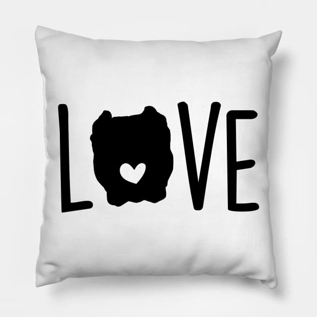 Pitbull Love Pillow by doodleandluludesigns